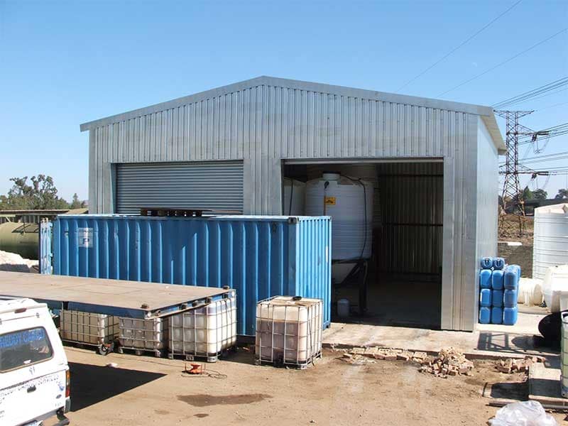 Mini steel structure chemical plant fabricated for a customer